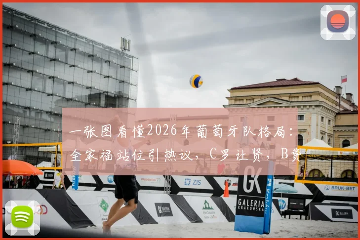 一张图看懂2026年葡萄牙队格局：全家福站位引热议，C罗让贤，B费C位核心确立